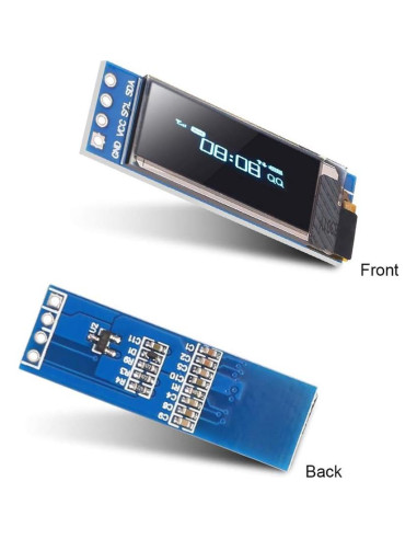 10 Módulos Pantalla OLED 0.91" Azul I2C 128x32 SSD1306