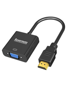 Adaptador HDMI a VGA Rovermeta 1920x1080 para PC y Proyector