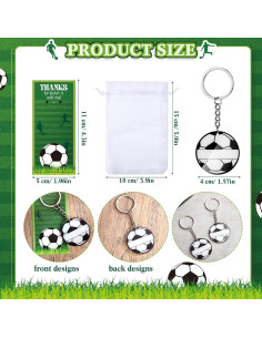 30 Llaveros Acrílicos DIY Fútbol Huquary con Nombre y Regalo 2