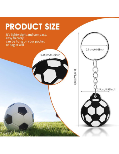 Llavero de Fútbol Mini 12 PCS PVC para Niños - Regalos Temáticos