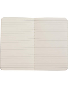 Cuaderno de bolsillo TWONE A6, 6 unidades, tapa blanda negra 2
