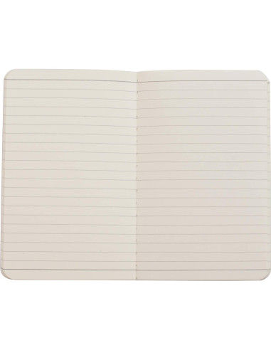 Cuaderno de bolsillo TWONE A6, 6 unidades, tapa blanda negra