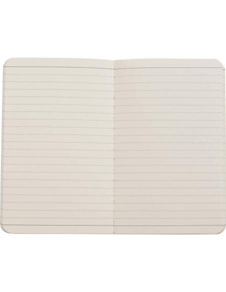 Cuaderno de bolsillo TWONE A6, 6 unidades, tapa blanda negra