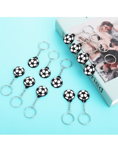 Llavero de Fútbol Mini 12 PCS PVC para Niños - Regalos Temáticos