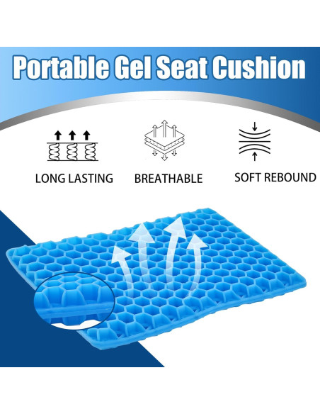 Almohadilla de Gel Portátil SABADO para Asientos de Estadios 38cm