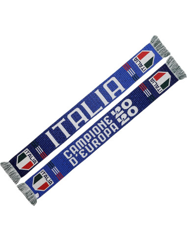 Bufanda de Fútbol Italia Euroscarves 145x18 cm Campeones 2020