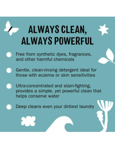 Bolsas de detergente para ropa Molly's Suds - 120 unidades sin fragancia 2