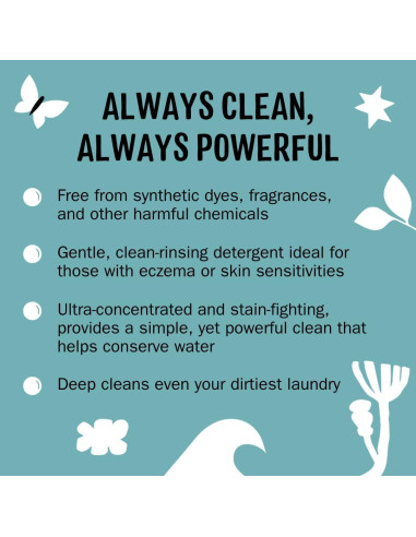 Bolsas de detergente para ropa Molly's Suds - 120 unidades sin fragancia