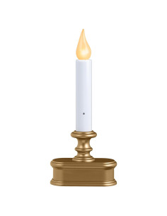 Vela LED Inalámbrica Xodus Innovations 21.6 cm Dorada