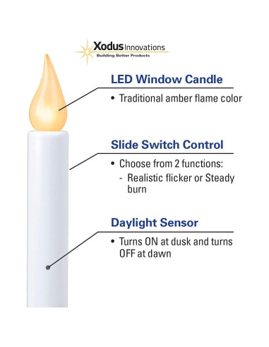 Vela LED Inalámbrica Xodus Innovations 21.6 cm Dorada
