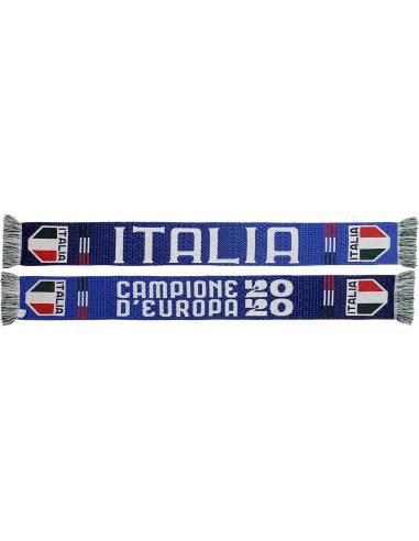 Bufanda de Fútbol Italia Euroscarves 145x18 cm Campeones 2020