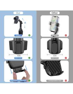 Soporte para Teléfono en Taza de Coche Elecphbo Ajustable 2