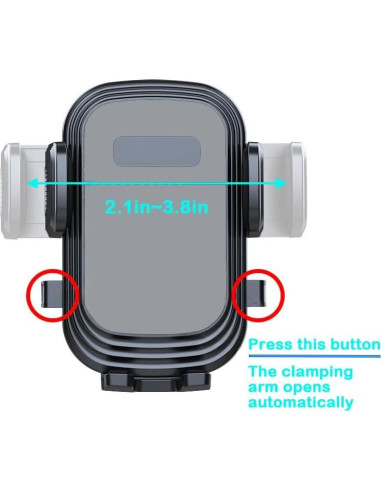 Soporte para Teléfono en Taza de Coche Elecphbo Ajustable