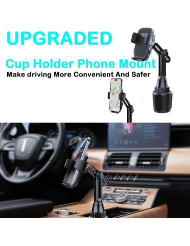 Soporte para Teléfono en Taza de Coche Elecphbo Ajustable