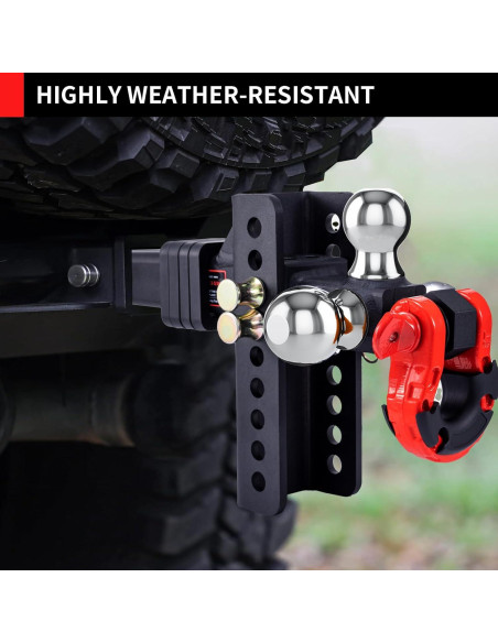 Enganche de Remolque Ajustable LoJok con Bola Triple y Gancho