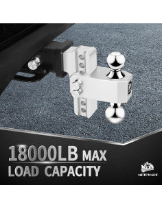 Enganche de Remolque Ajustable METOWARE 6" Aluminio 3628.74 KG 2