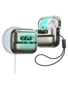 Funda Titanio ESR para AirPods 4 Generación 2024 USB-C MagSafe