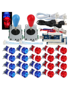 Kit Arcade DIY 2 Jugadores SJ@JX con Joystick y Botones LED