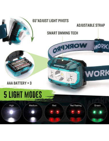 Juego de Herramientas de Camping WORKPRO 9 Piezas con Hacha y Machete