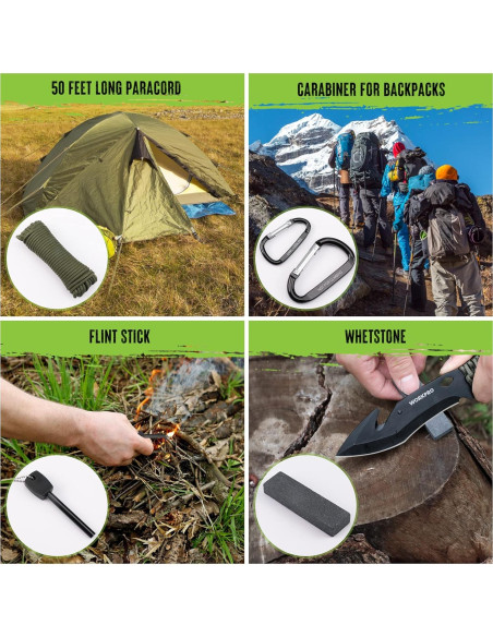 Juego de Herramientas de Camping WORKPRO 9 Piezas con Hacha y Machete Juego de Herramientas de Camping WORKPRO 9 Piezas con Hacha y Machete