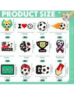 Set 72 Piezas Llavero y Pulseras de Fútbol Henoyso 2