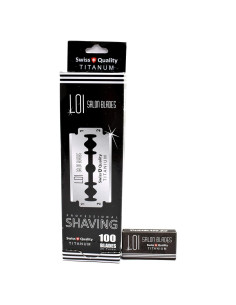 100 Cuchillas de Doble Filo Titanio Durablade para Afeitado