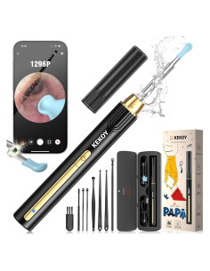 Limpiador de Oídos Kekoy P8 con Cámara HD 1296P y 8 Accesorios