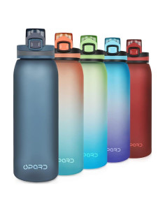 Botella de Agua Deportiva Opard 900ml Azul Cielo a Prueba de Fugas
