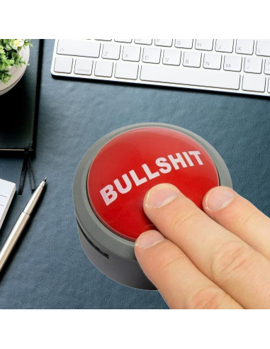 Botón de Tonterías Hilarante con Sonido y Luz - Regalo Divertido