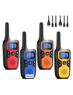 Walkie Talkies WisHouse M9 Recargables 4 Unidades 1.61 km