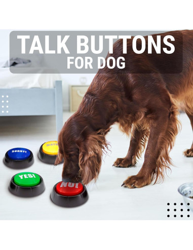 Juego de 4 Botones de Sonido Granatan - Sí, No, Tal Vez, Lo Siento