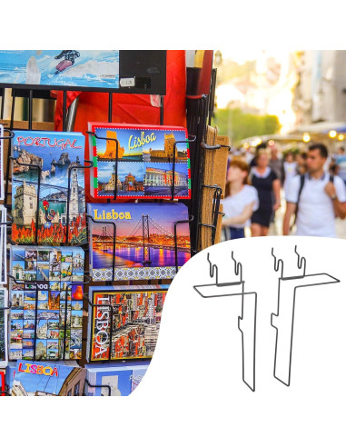 Estante de Alambre Expandible MorningRo Negro para Literatura