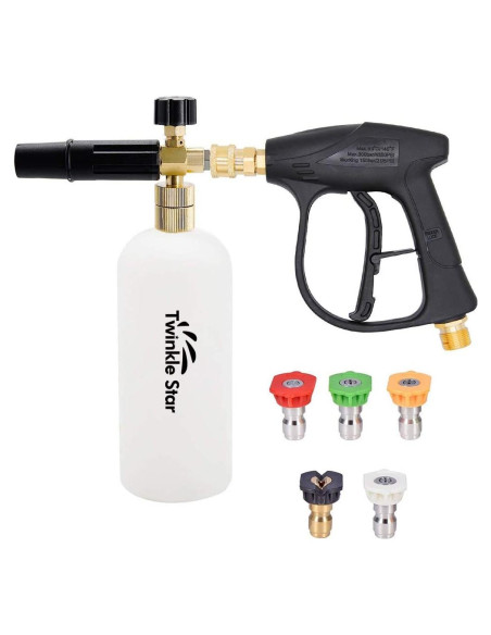 Pistola de Lavado a Presión Twinkle Star 1L con Cañón de Espuma