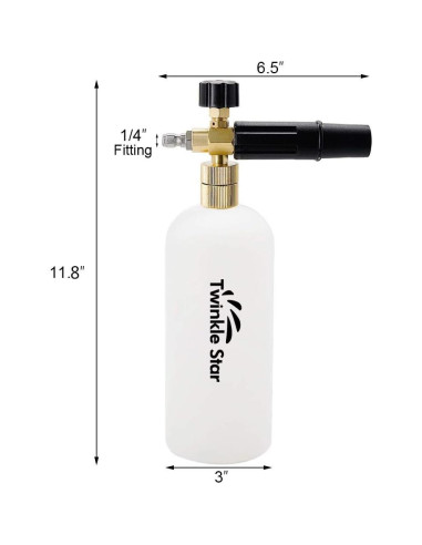 Pistola de Lavado a Presión Twinkle Star 1L con Cañón de Espuma