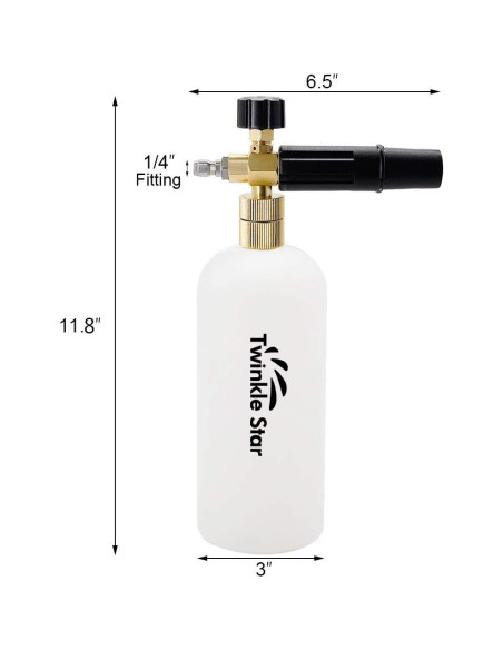 Pistola de Lavado a Presión Twinkle Star 1L con Cañón de Espuma