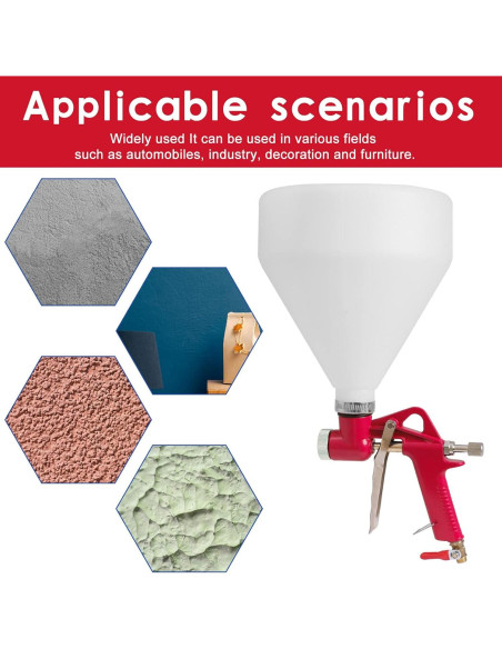 Pulverizador de Textura Aflybltol BL069 5.68L 3 Boquillas Rojo