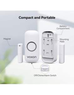 Alarmas de Puerta VOXON 100dB - Seguridad Infantil 2PCS 2