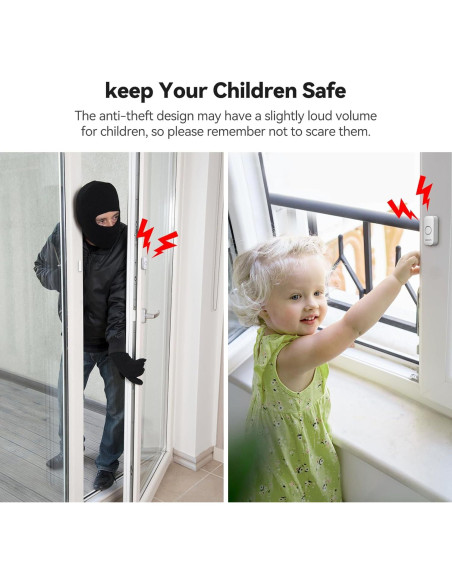Alarmas de Puerta VOXON 100dB - Seguridad Infantil 2PCS