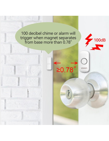 Alarmas de Puerta VOXON 100dB - Seguridad Infantil 2PCS