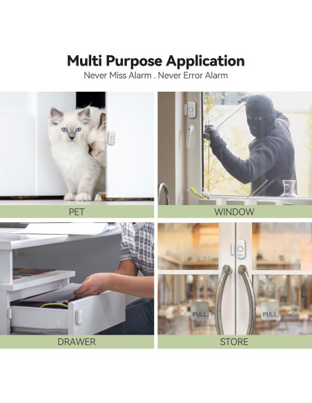 Alarmas de Puerta VOXON 100dB - Seguridad Infantil 2PCS