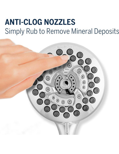 Cabezal de Ducha de Mano Waterpik XRO-763E Cromo 7 Modos