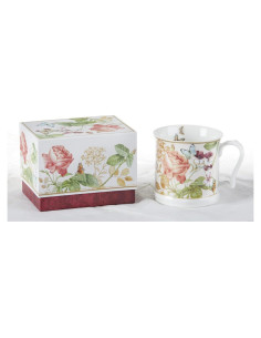 Taza Grande de Porcelana Delton Peonía 10.67 cm Floral