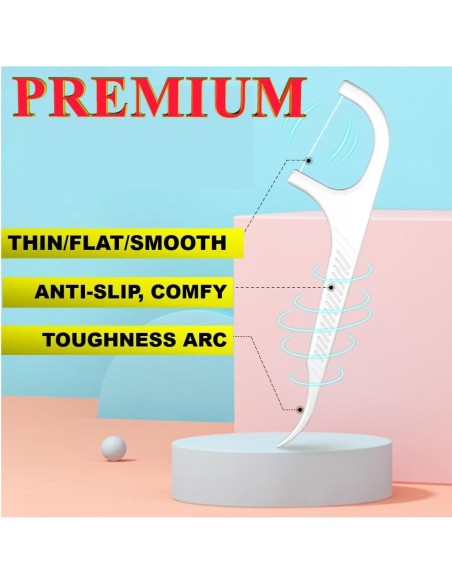 Hilo Dental de Viaje QUALIALL - 14 Paquetes, 140 Piezas Premium