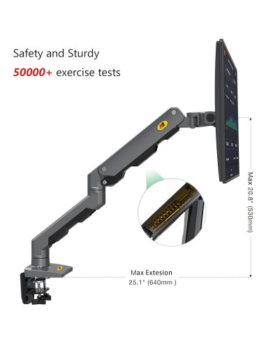 Soporte de Monitor NB North Bayou G60 27"-45" Ajustable