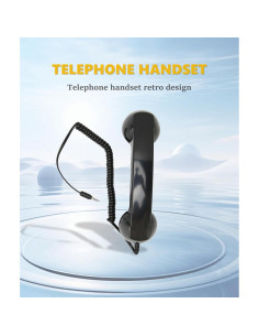 Auricular Retro Jiawu para Teléfono Móvil 3.5mm Negro 2