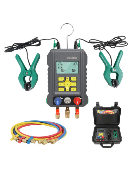 Conjunto de Manómetros Digitales CMTOOL AQ-49 HVAC 93 Refrigerantes