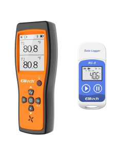 Registrador de Datos de Temperatura Elitech RC-5 + Termopar Doble ICT-220