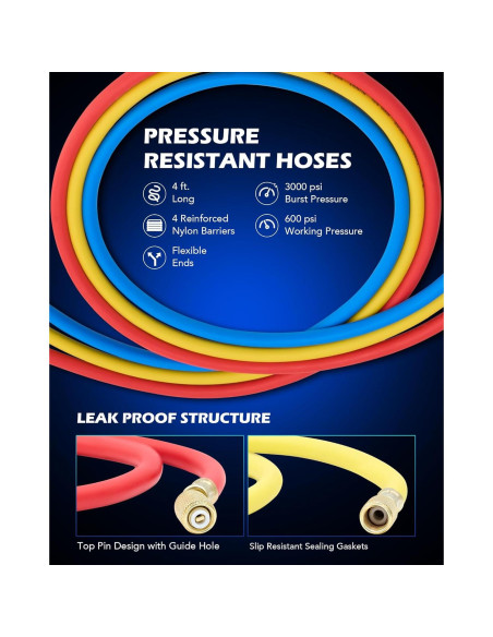 Kit de Bomba de Vacío Orion Motor Tech 1/3 hp 4.0 CFM con Manómetro