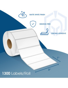 Etiquetas Térmicas Directas Spartan Industrial 3x1" 10 Rollos 2
