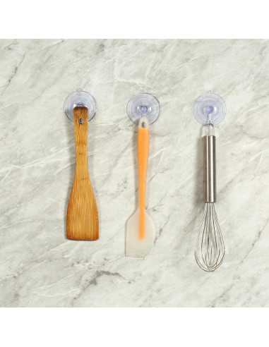 Ganchos de Ventosa Scaups 20PCS PVC Acero Inoxidable 304